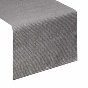 Bieżnik obrus 40x140 cm biały Lauren Srebrny