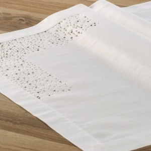 Bieżnik obrus 50x100 cm biały Modern