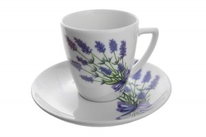 Filiżanka ze spodkiem 100ml Lubiana Lawenda
