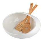 Miska na sałatkę z łyżkami bambusowymi Eco