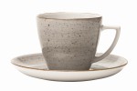 Filiżanka 350ml ze spodkiem Lubiana szara