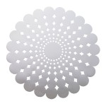 Podkładka na stół 38 cm srebrna