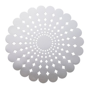 Podkładka na stół 38 cm srebrna