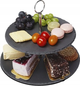 Patera na ciasto kamienna 2-poziomowa